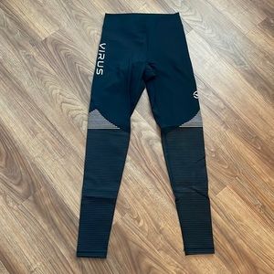 Virus black with silver leggings, size XS